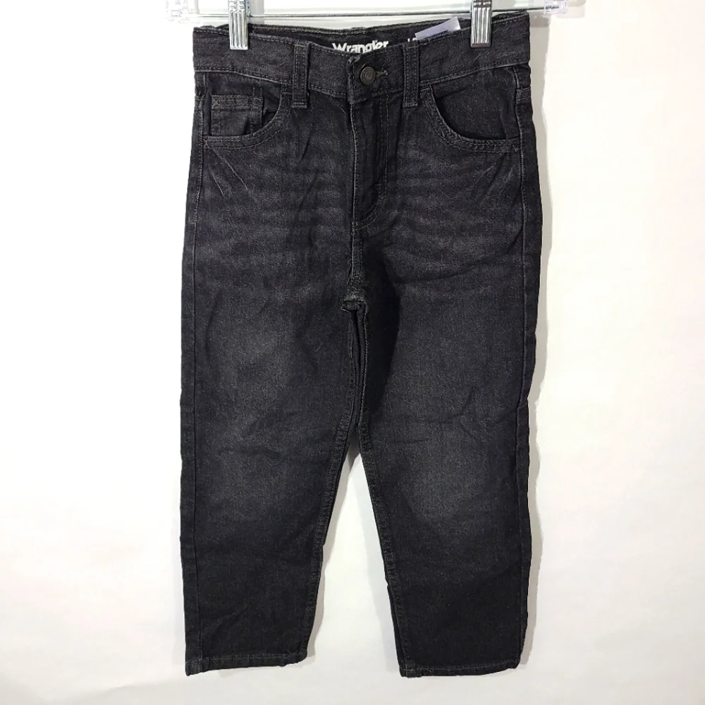 Wrangler Boys Kids Childs Jeans Black Size‎ 7 Casual Denim Pants